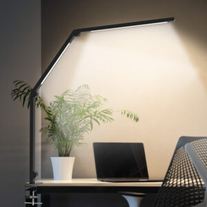 DDL03 12W Three Section Foldable Dimmable LED Clamp Desk Lamp with Optional RF Remote Control-FunderLED