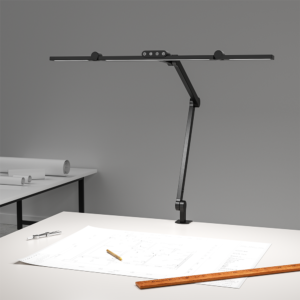 FDDL03 Dual Head LED Desk Lamp with Clamp Adjustable Task Light for Office Study Reading CRI90-FunderLED