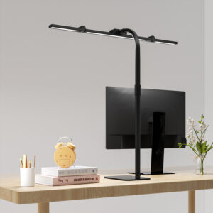 FDDL09-R Portable Base-Mounted Three-Head LED Desk Lamp with Flexible Gooseneck for Wide Desktop Lighting-FunderLED