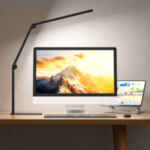 FDDL16 Three-Fold Adjustable LED Desk Lamp with Base | Dimmable Task Light-FunderLED